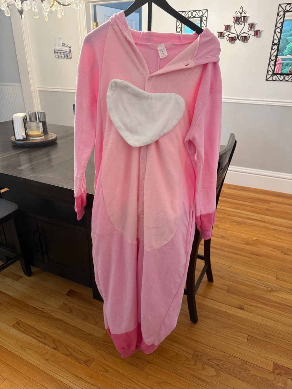๐ Galactic Cuteness! Disney Lilo & Stitch Angel Adult Fleece Onesie Pajamas ๐ - Picture 4 of 9